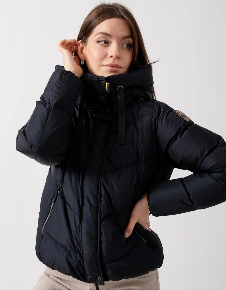 Verna Womens Hooded Down Padded Jacket