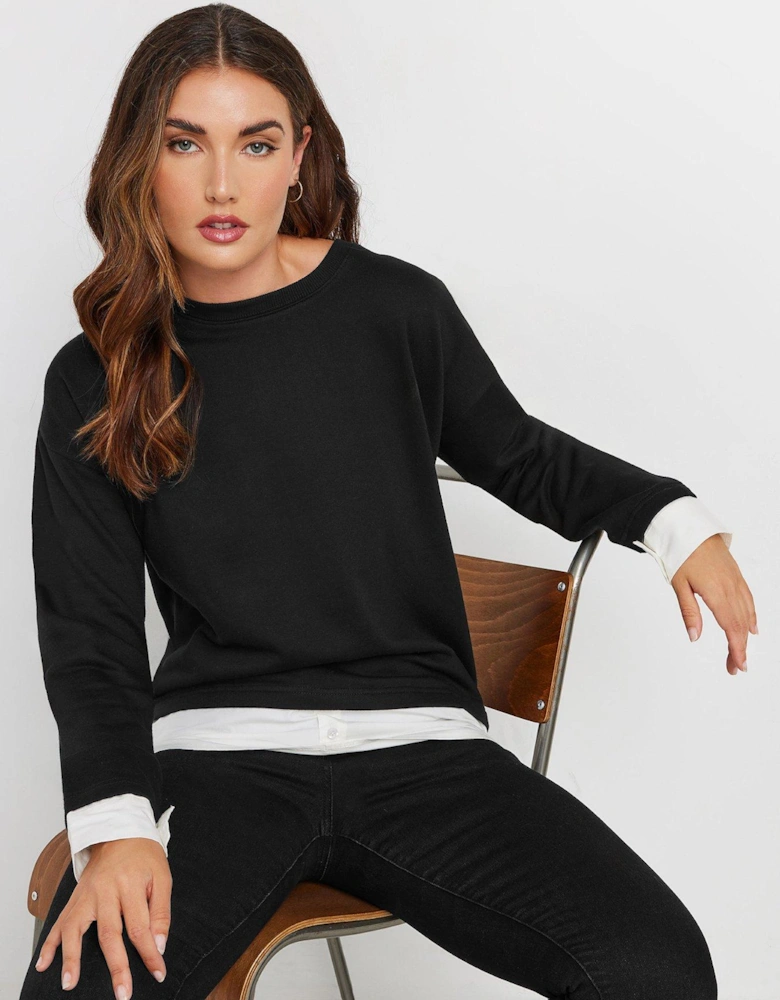 2 In 1 Sweatshirt - Black