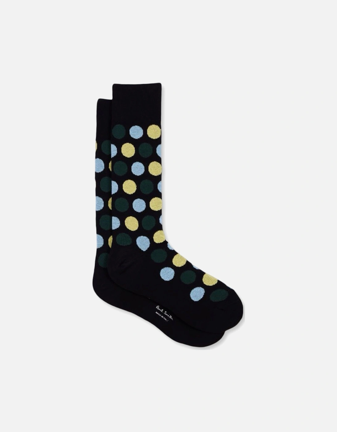 Ilario Polka Dot Socks Black, 3 of 2