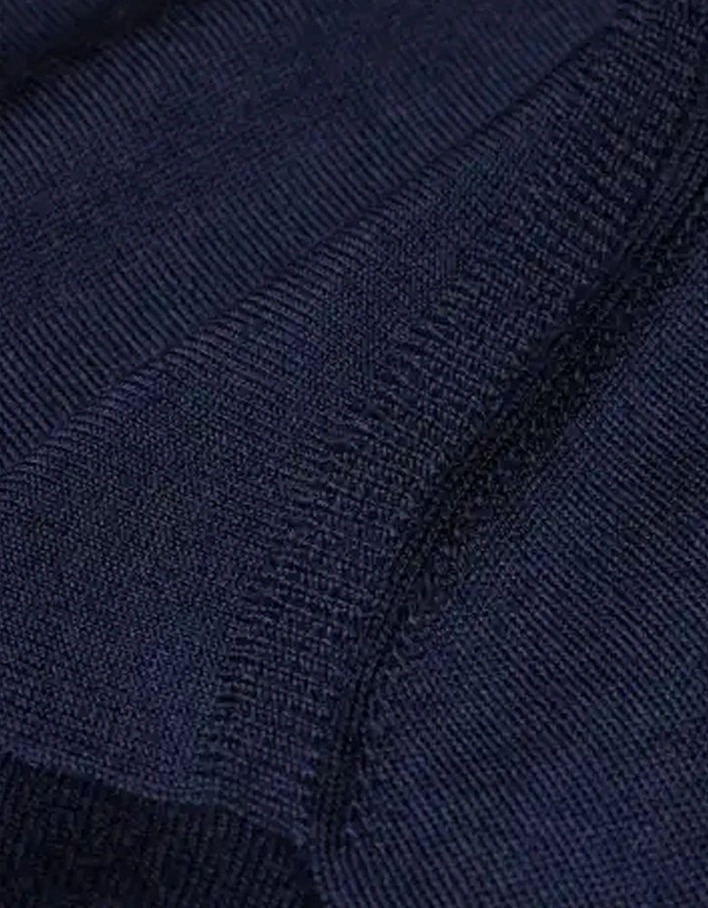 Zip Neck Sweater Navy