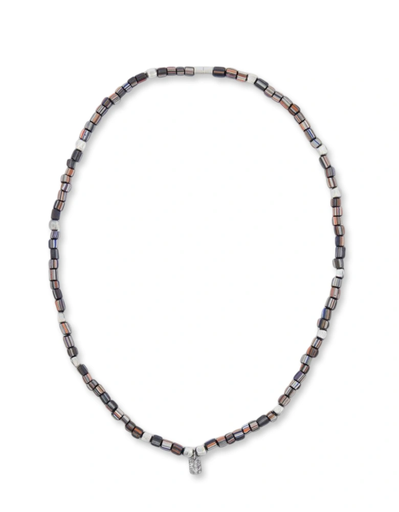 Stripe Bead Necklace Multicolour