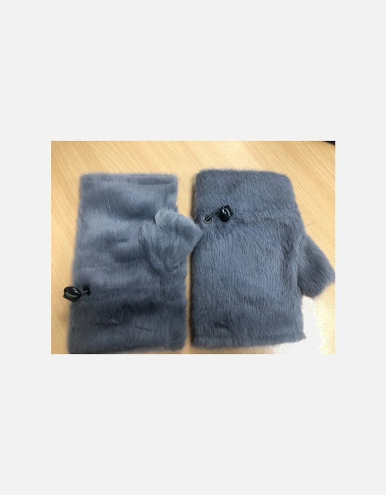 Faux Fur Adjustable Fingerless Gloves