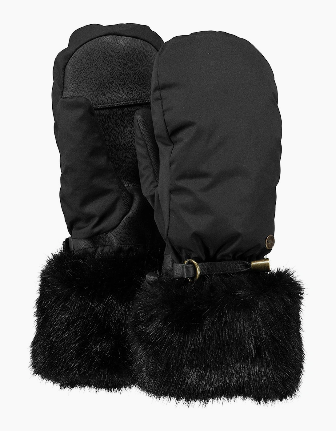 Women's Barts Womens Empire Waterproof Faux Fur Skiing Gloves - Black - Size: XS