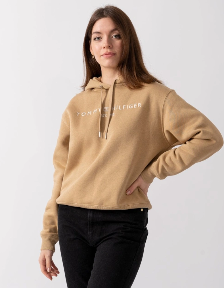 Modern Regular Corp Logo Womens Hoodie