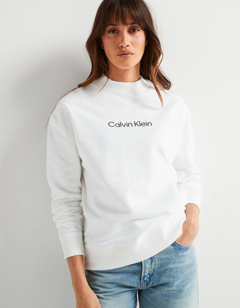 Hero Logo Sweatshirt - White