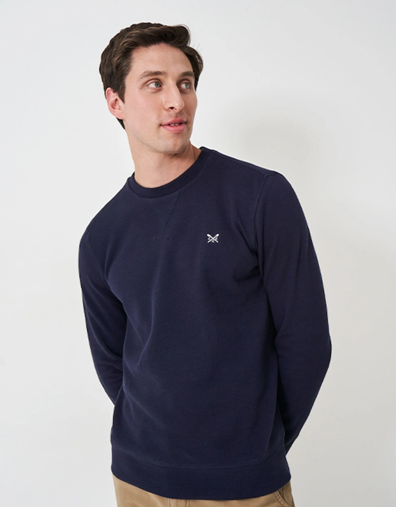 Men's French Rib Crew Heritage Dark Navy