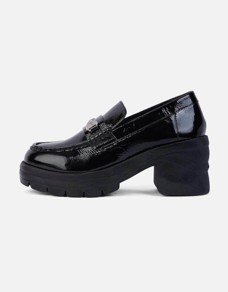 Edie Patent Leather Loafer - Black