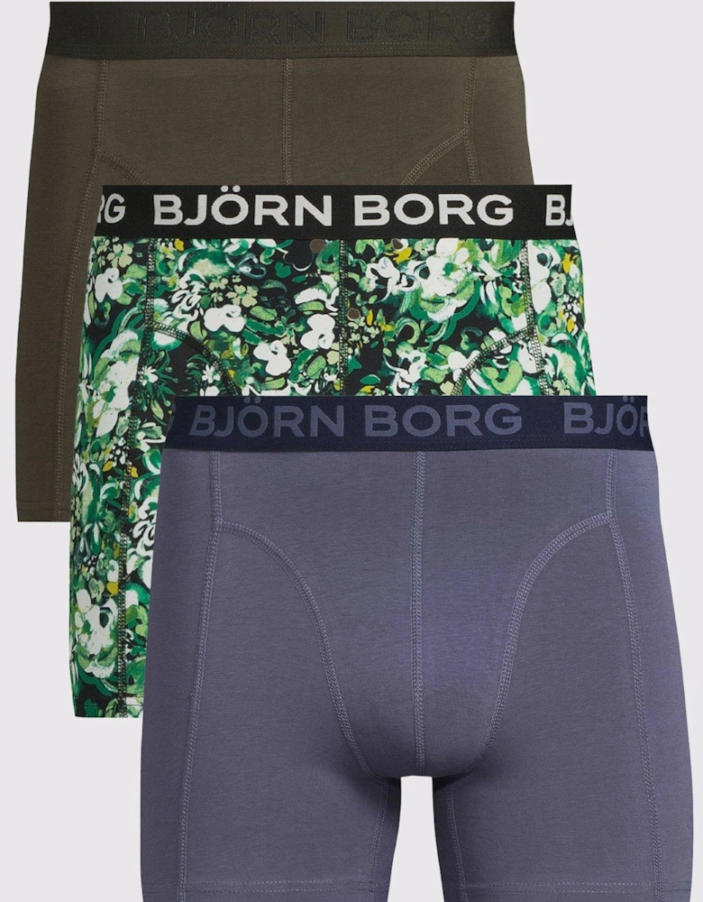 Mens Cotton Stretch Boxer 3 -Multi