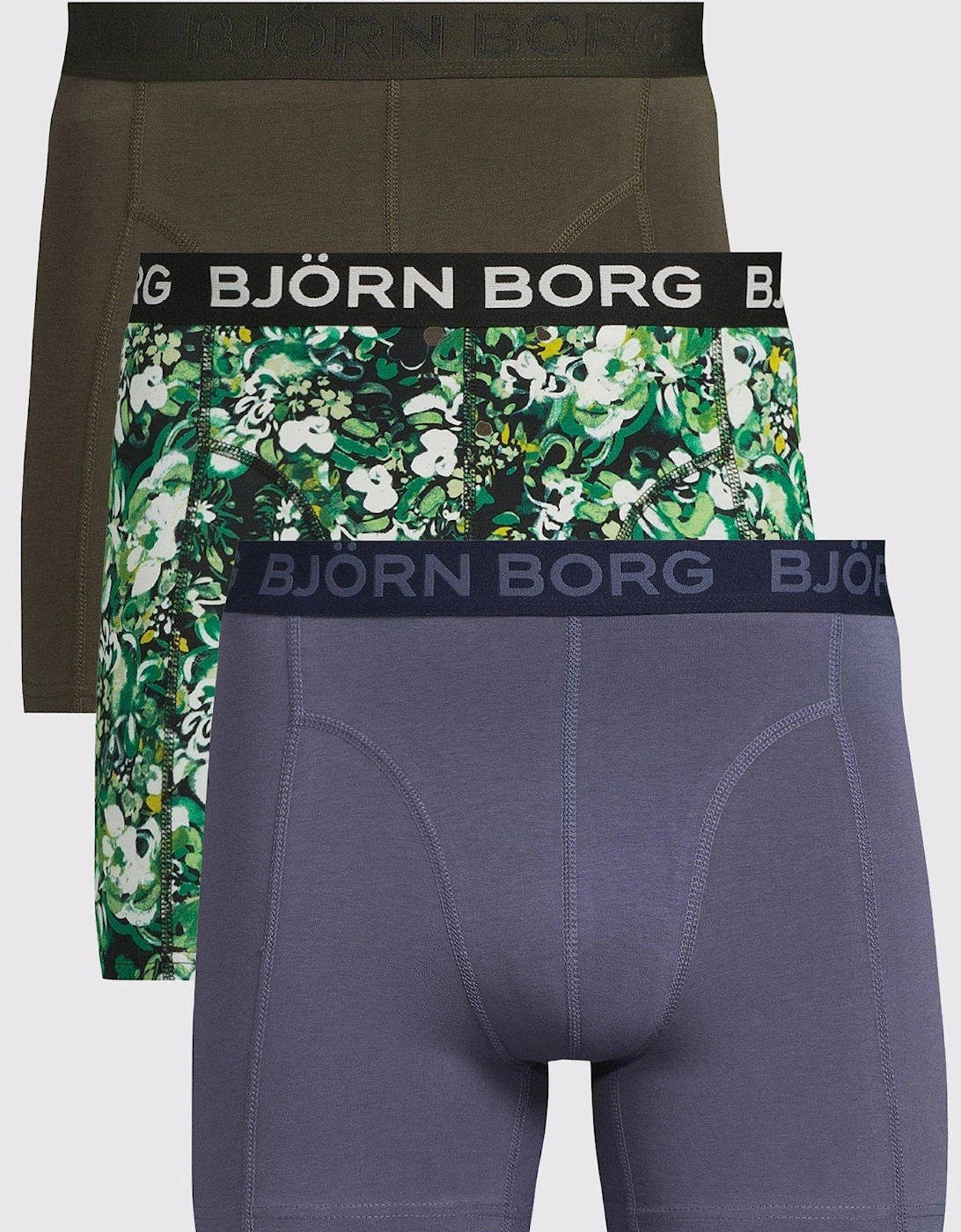 Mens Cotton Stretch Boxer 3 -Multi, 4 of 3
