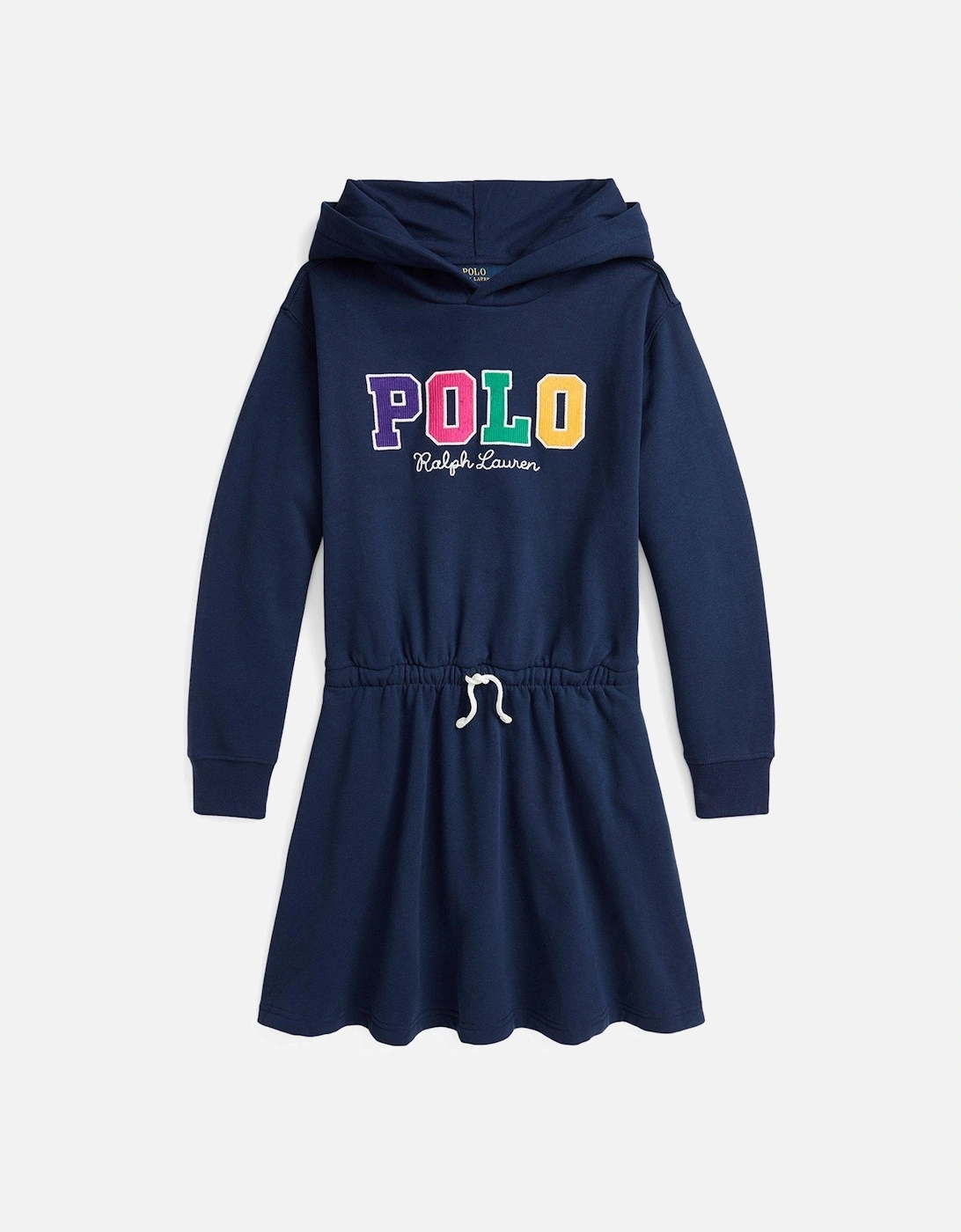 Girls Polo Sweat Dress - Navy, 4 of 3