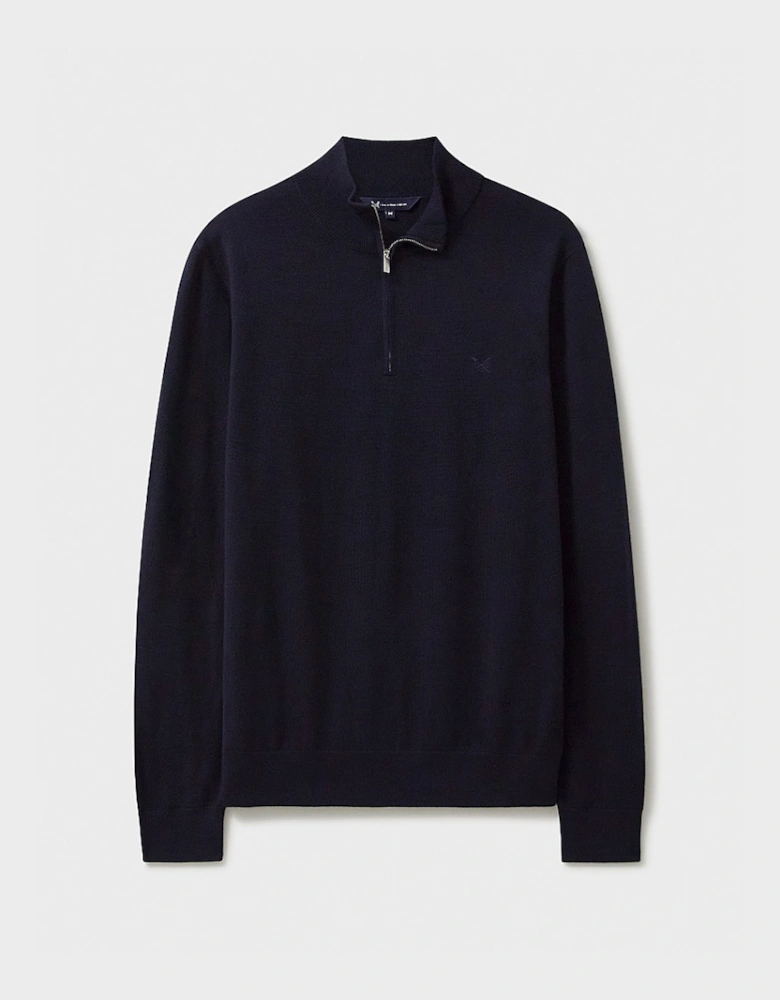 Men's Merino Half Zip Jumper Heritage Dark Navy