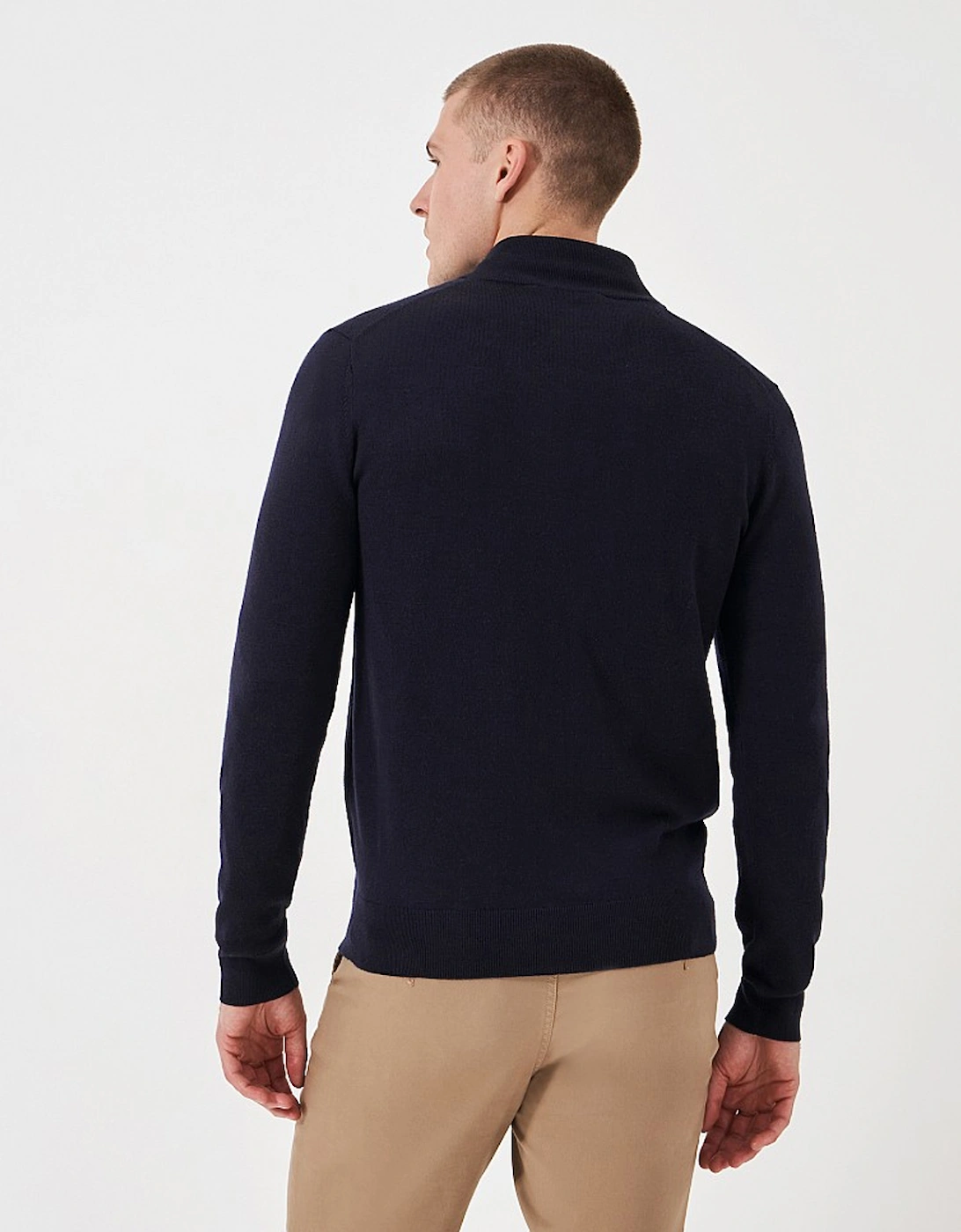 Men's Merino Half Zip Jumper Heritage Dark Navy