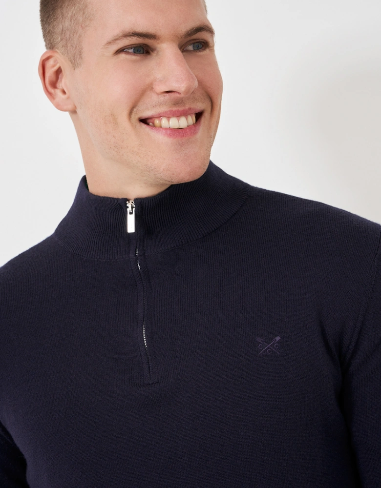 Men's Merino Half Zip Jumper Heritage Dark Navy