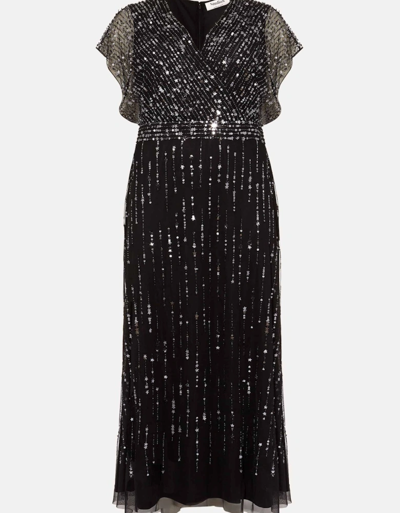 Shante Sequin Maxi Dress