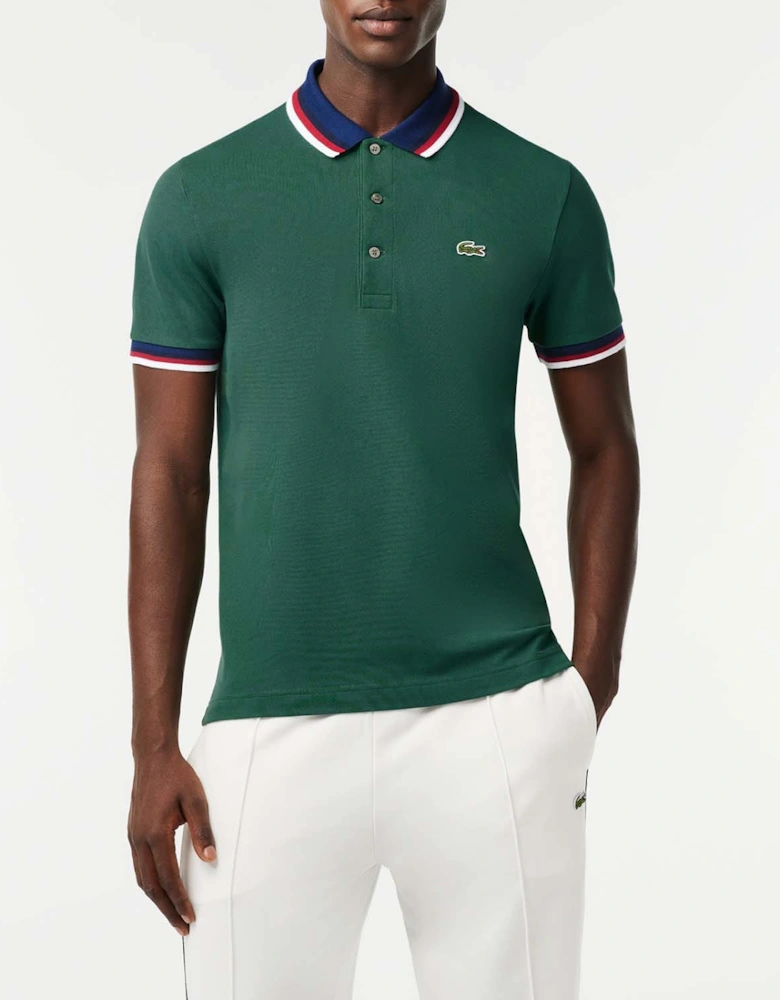 Regular Fit Stretch Mini Piqué Polo Shirt