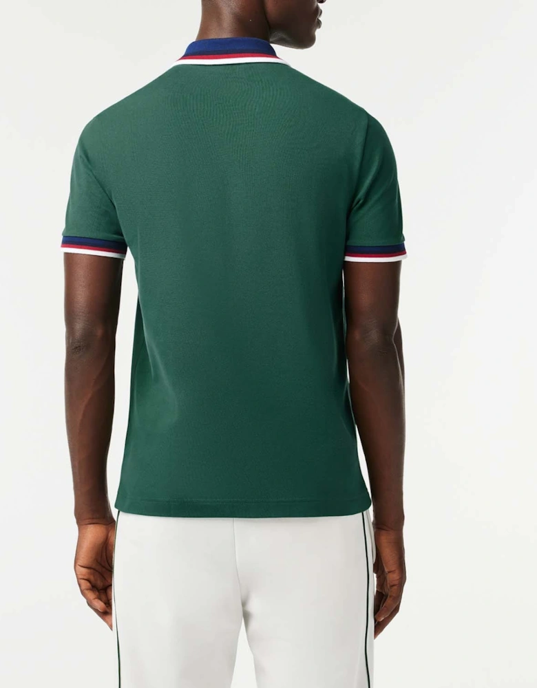 Regular Fit Stretch Mini Piqué Polo Shirt