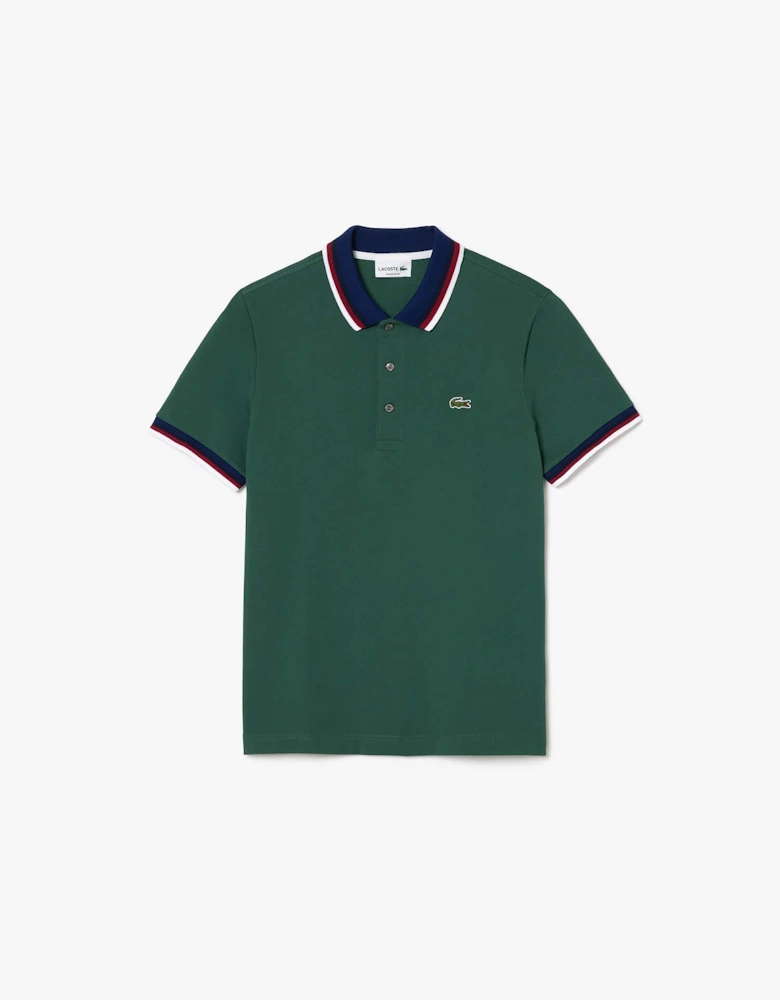 Regular Fit Stretch Mini Piqué Polo Shirt