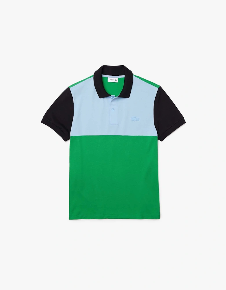 Regular Fit  Colourblock Piqué Polo Shirt