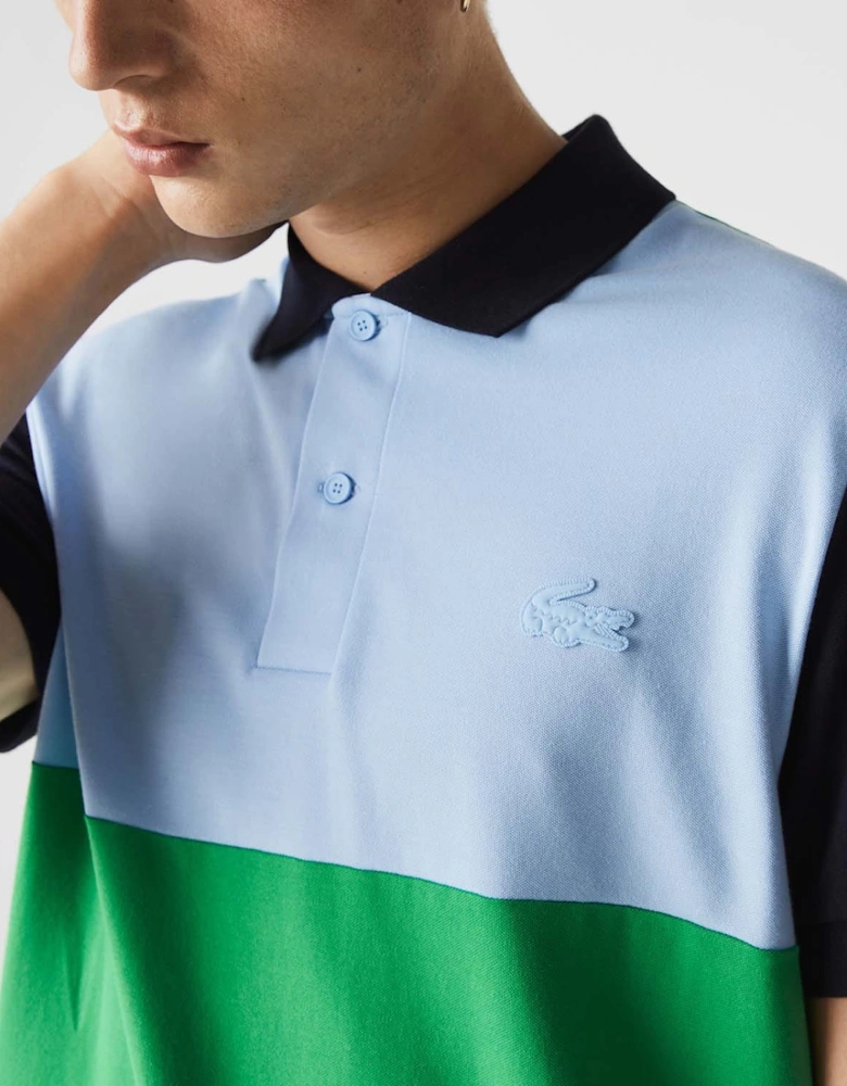 Regular Fit  Colourblock Piqué Polo Shirt