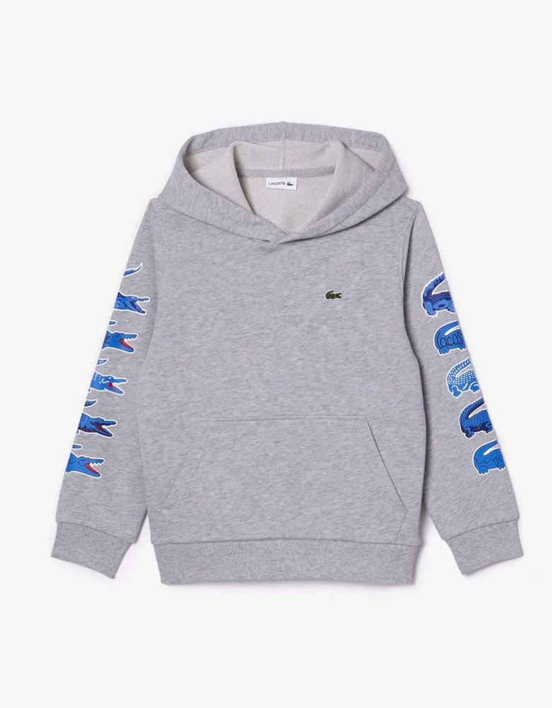 Juniors Contrast Crocodile Hoodie