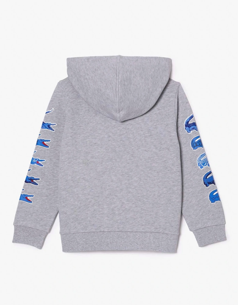 Juniors Contrast Crocodile Hoodie