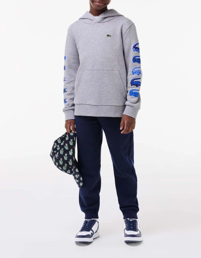 Juniors Contrast Crocodile Hoodie