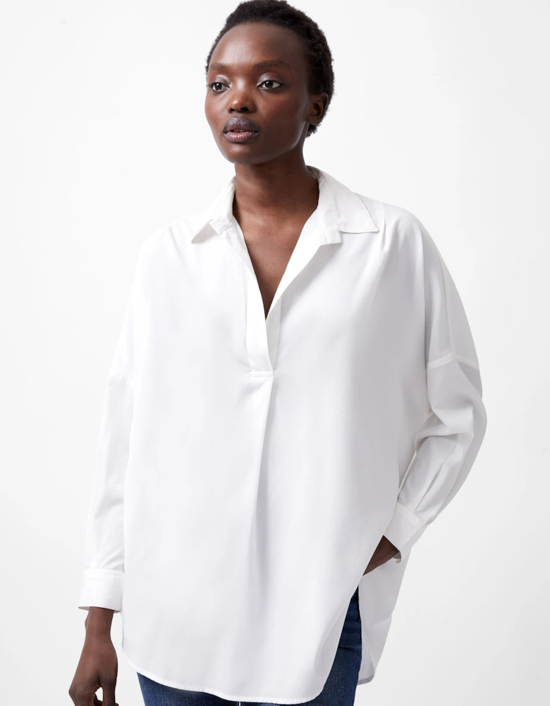 Rhodes Recycled Crepe Popover Shirt