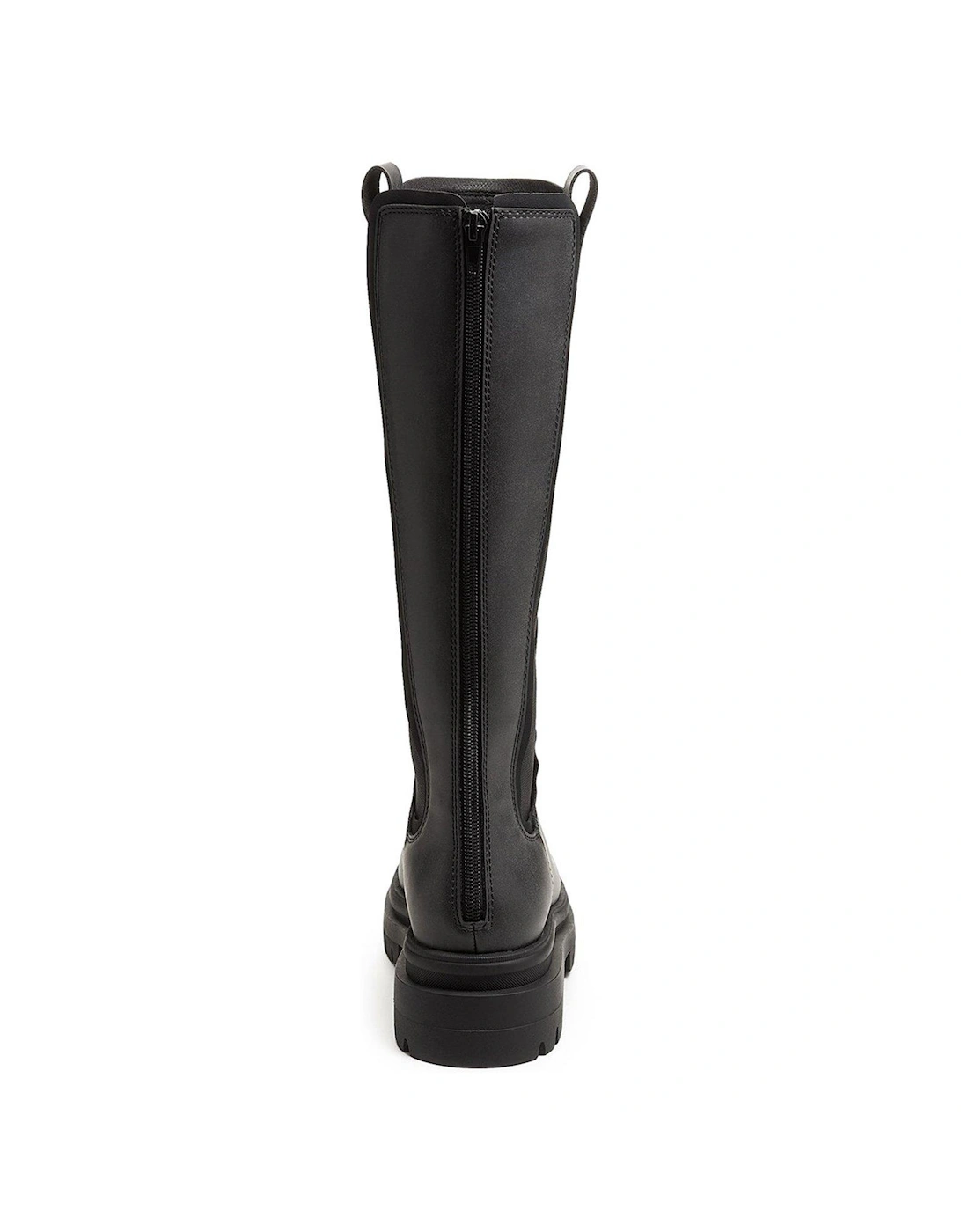 Drea Zip Back Knee Boots - Black