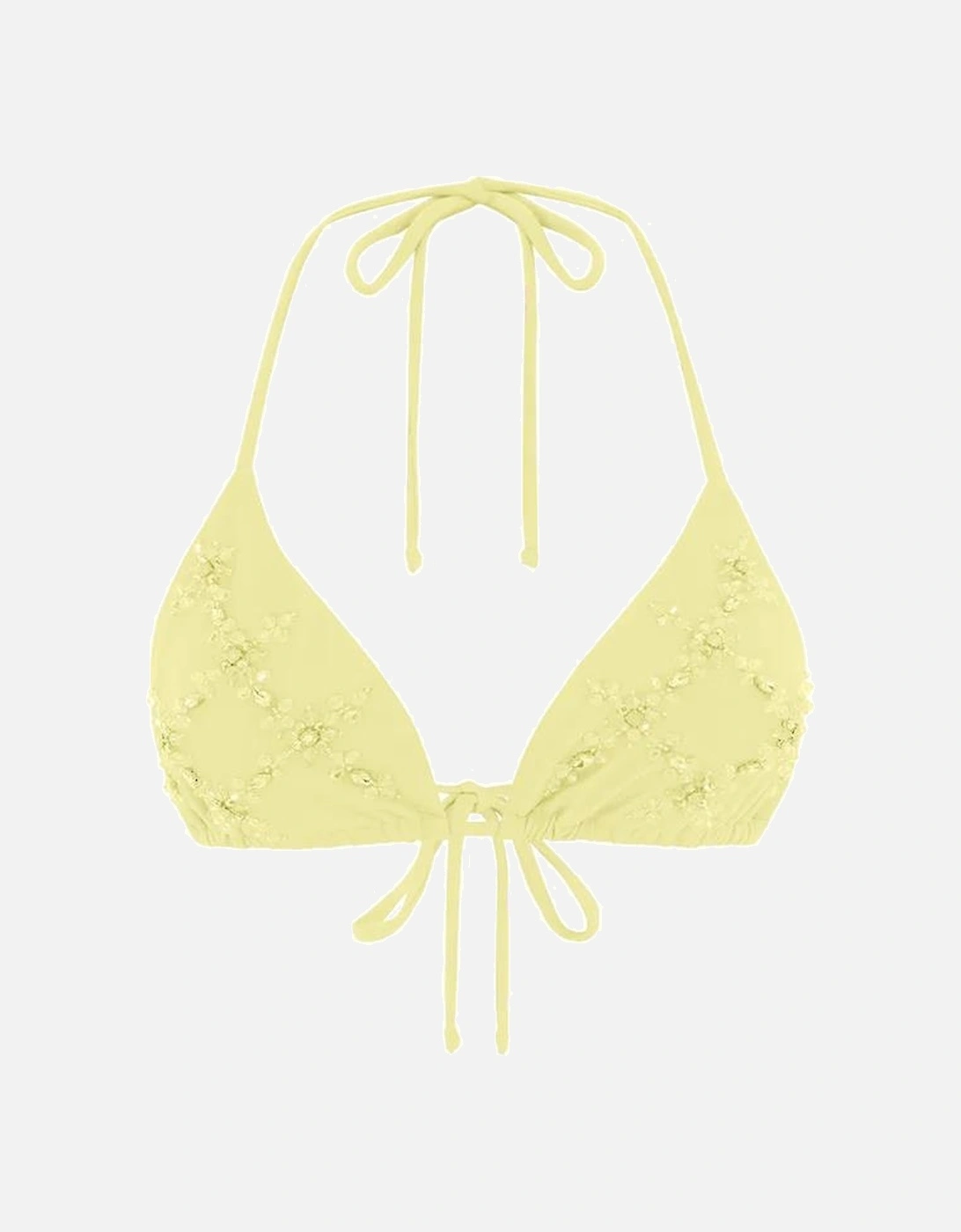 Rose Luxe Self-Tie Bikini Top