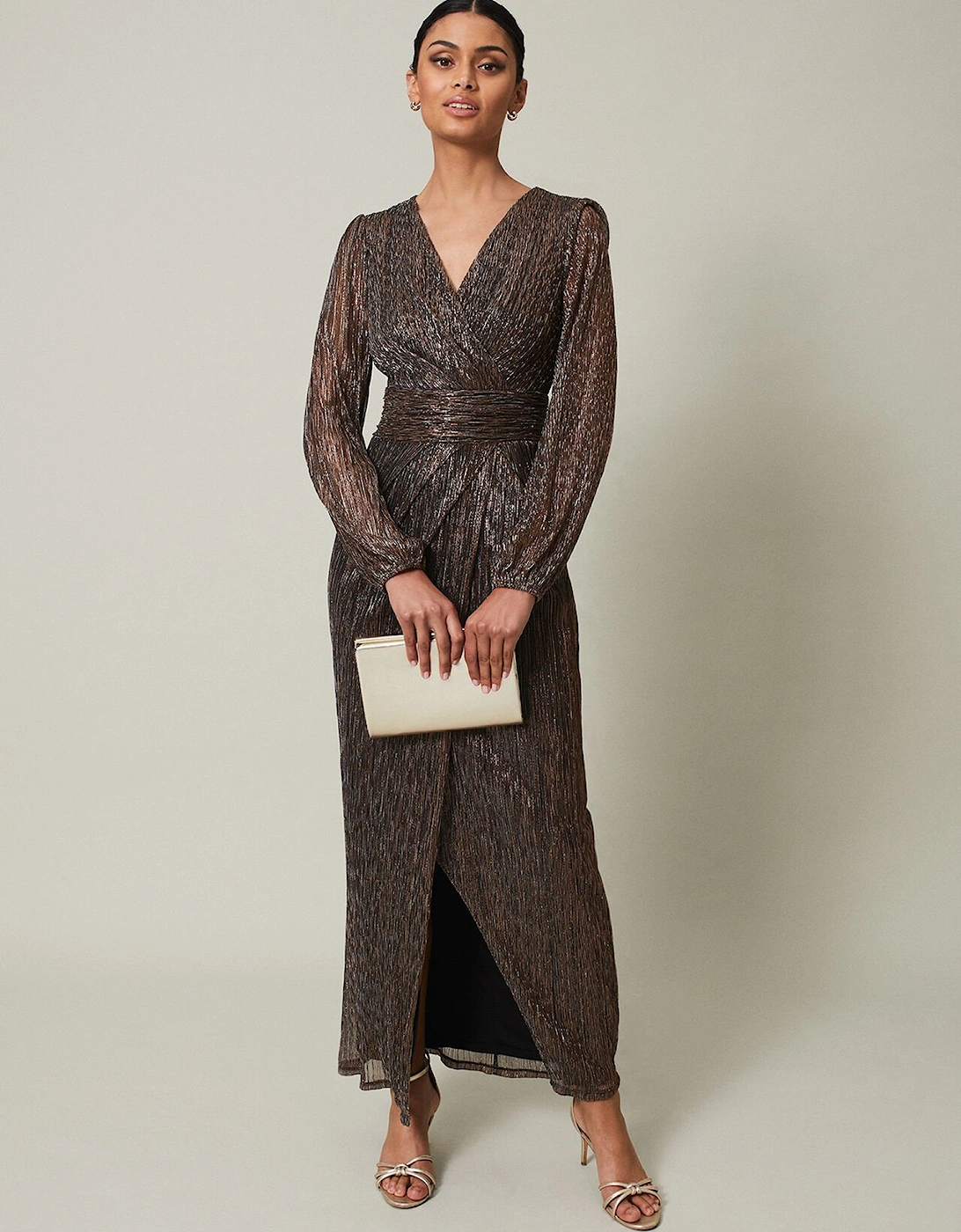 Brielle Shimmer Maxi Dress, 7 of 6