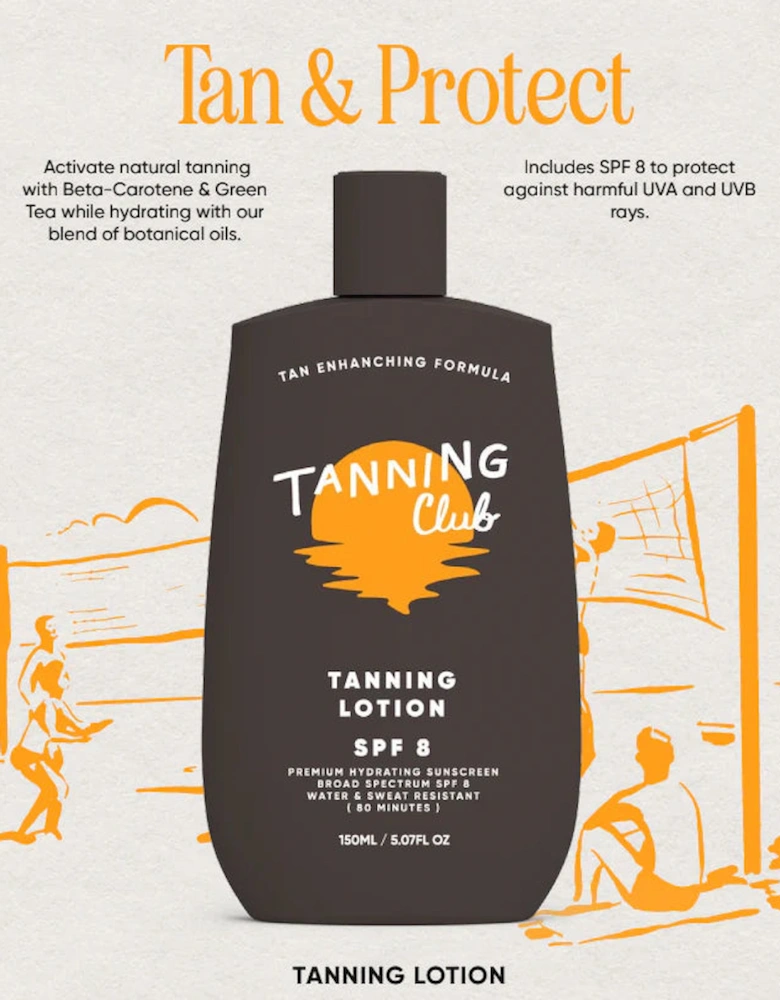 Tanning Club: Tanning Lotion SPF 8