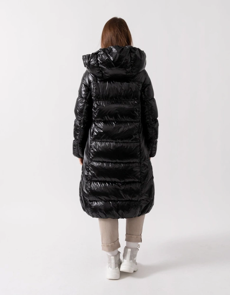 Arum Flower Womens Hooded Down Coat