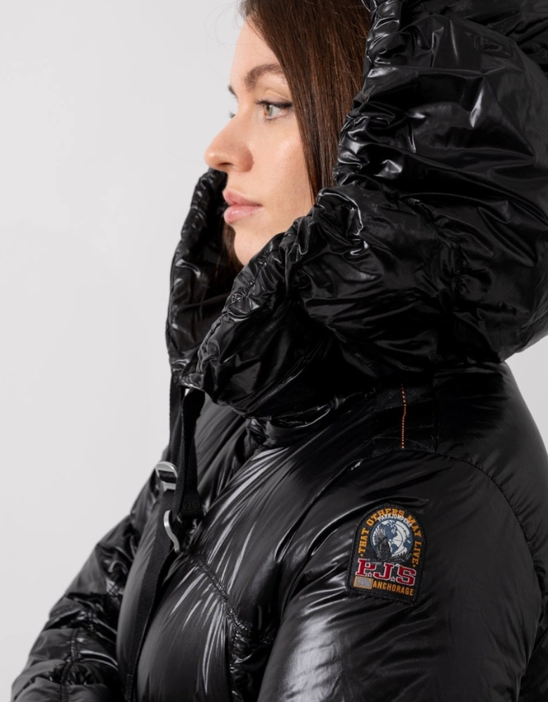 Arum Flower Womens Hooded Down Coat