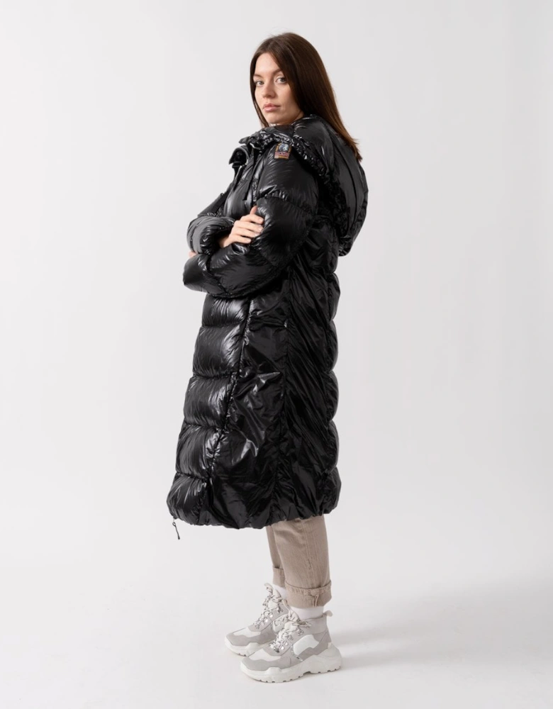 Arum Flower Womens Hooded Down Coat