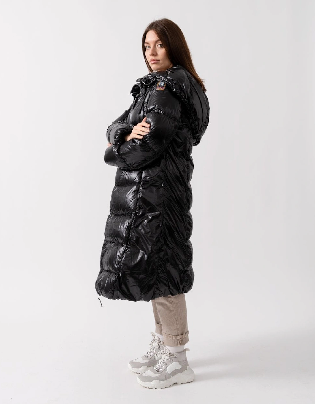 Arum Flower Womens Hooded Down Coat