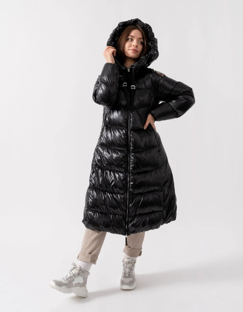 Arum Flower Womens Hooded Down Coat