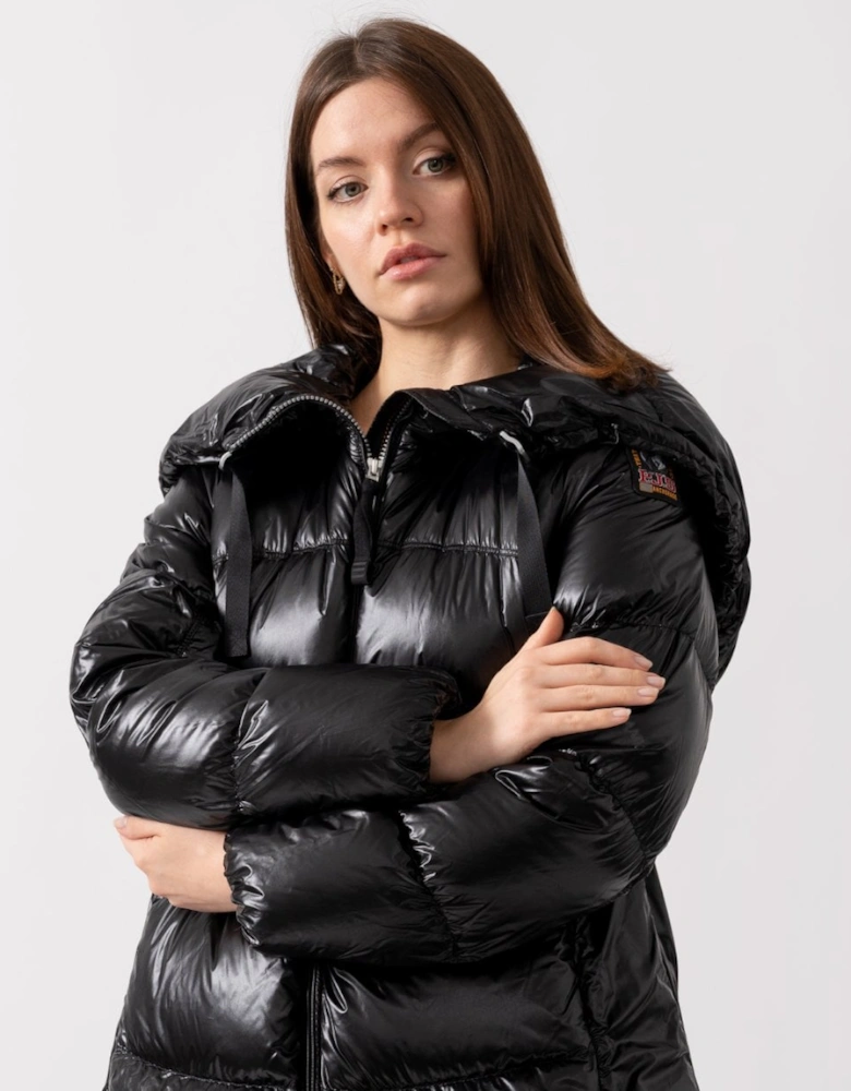 Arum Flower Womens Hooded Down Coat