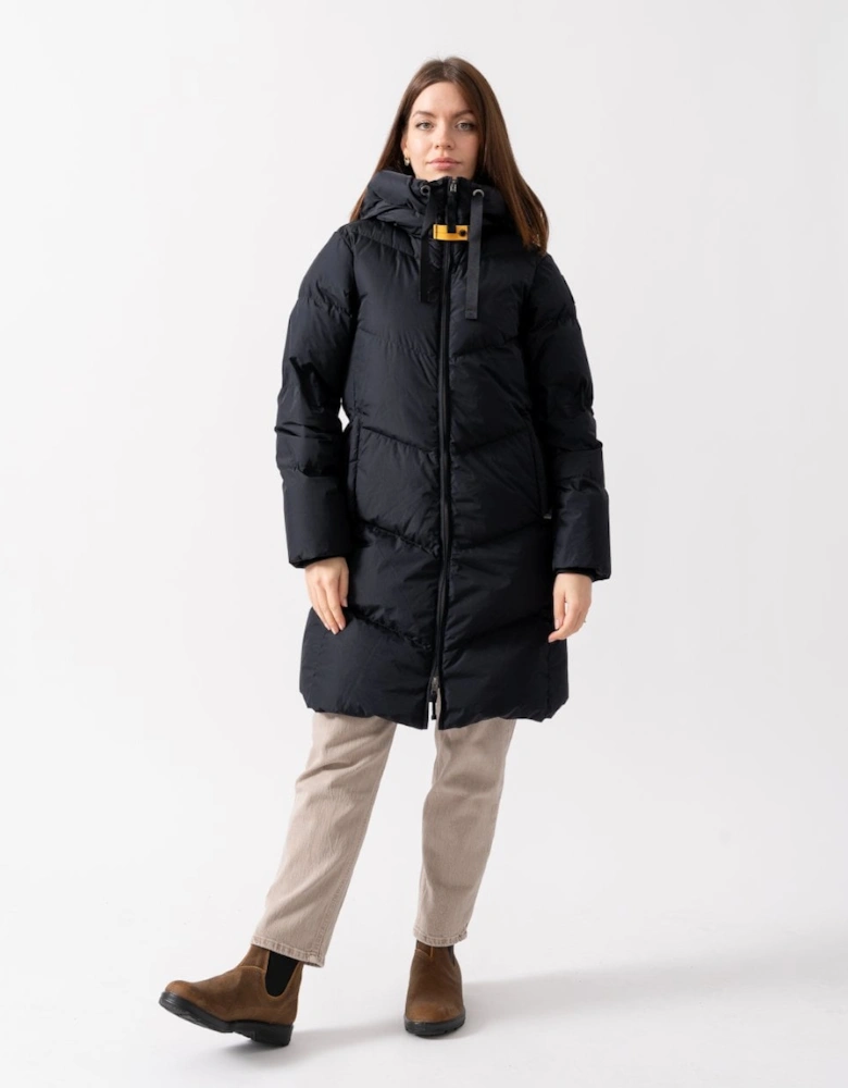 Rindou Womens Hooded Down Padded Coat