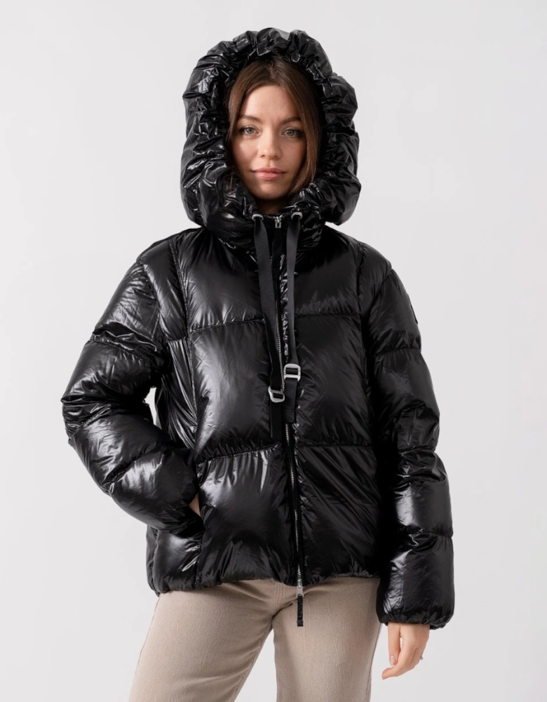 Water Lily Womens Hooded Down Jacket