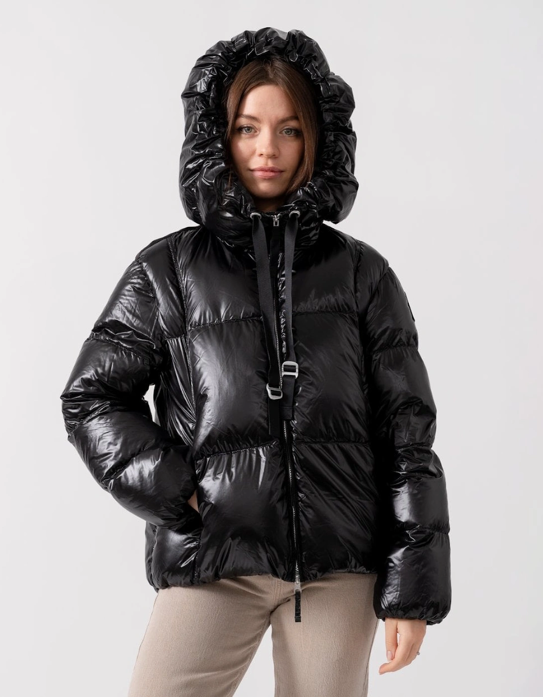 Water Lily Womens Hooded Down Jacket