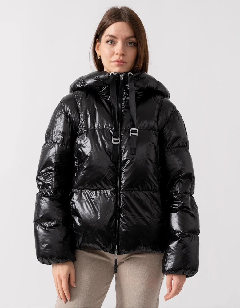 Water Lily Womens Hooded Down Jacket