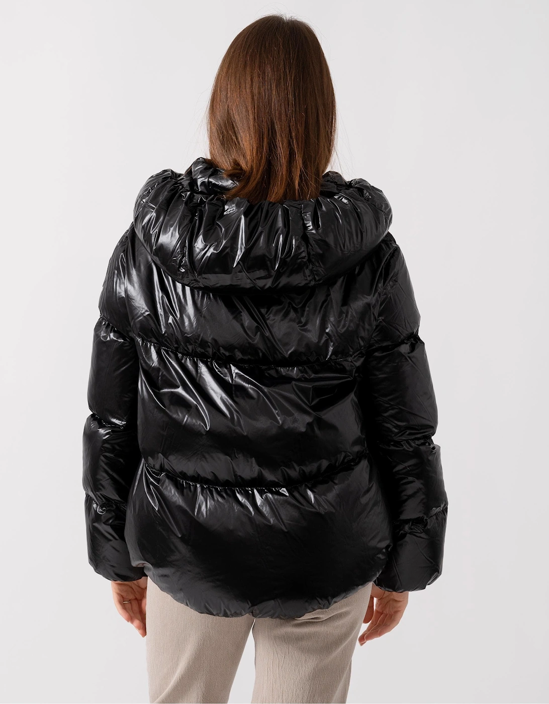 Water Lily Womens Hooded Down Jacket