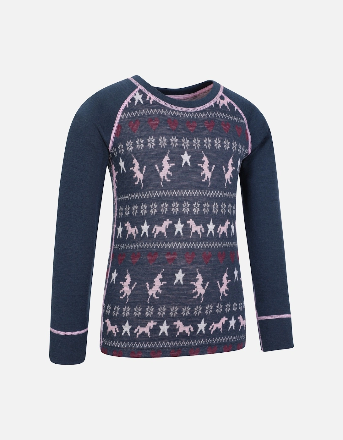 Childrens/Kids Jacquard Thermal Base Layers Set