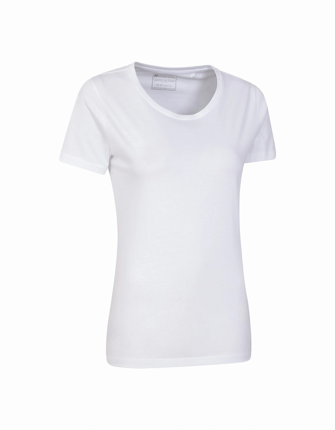 Womens/Ladies Basic Plain Round Neck T-Shirt