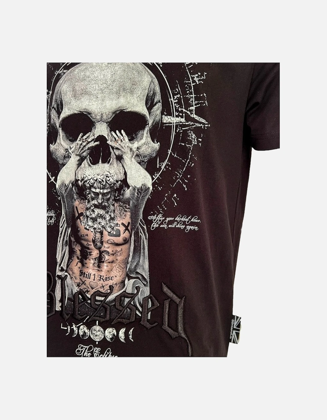 Eclipse Skull T Shirt Black