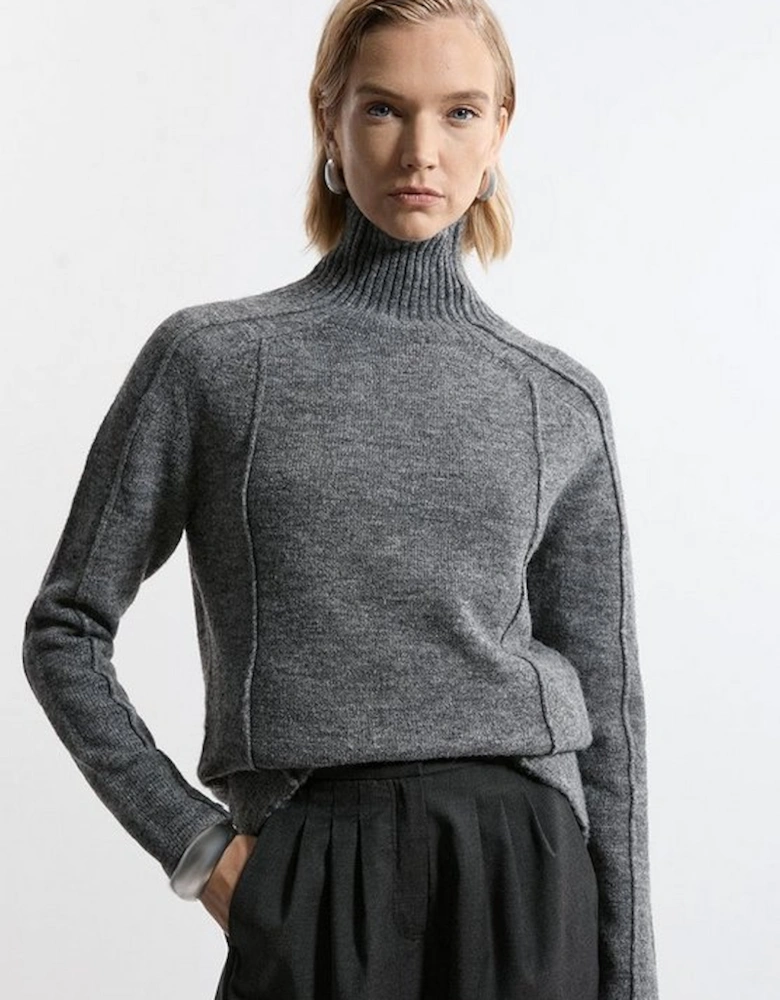 Wool Blend Cosy Knit Longline Jumper