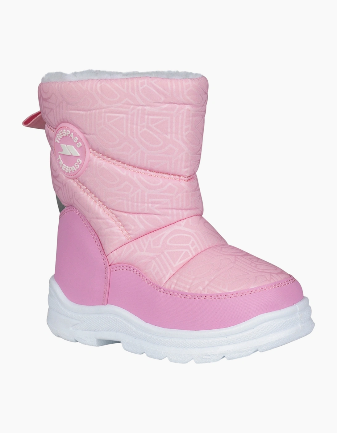 Trespass Unisex Pink Childrens/ Snowflake Snow Boots - : 9 Size 9 Uk Child Kids
