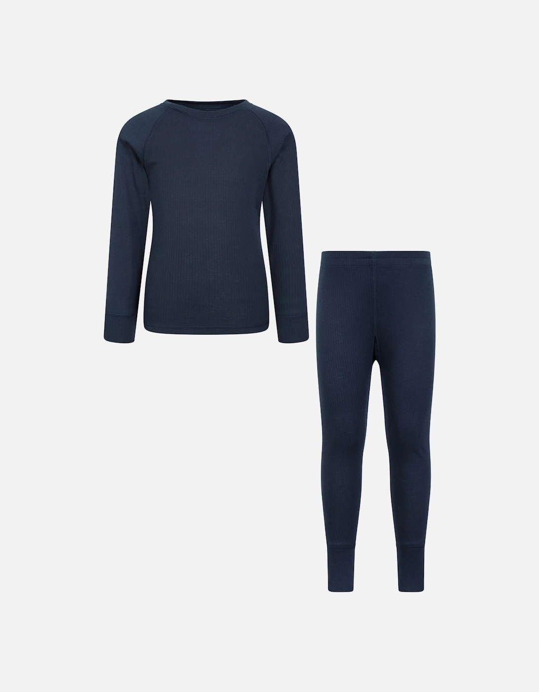 Mountain Warehouse Mountain Warehouse Childrens/Kids Talus Plain Base Layer Set - Navy