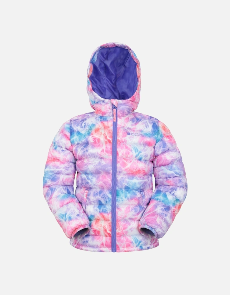 Childrens/Kids Seasons Tie Dye Padded Jacket