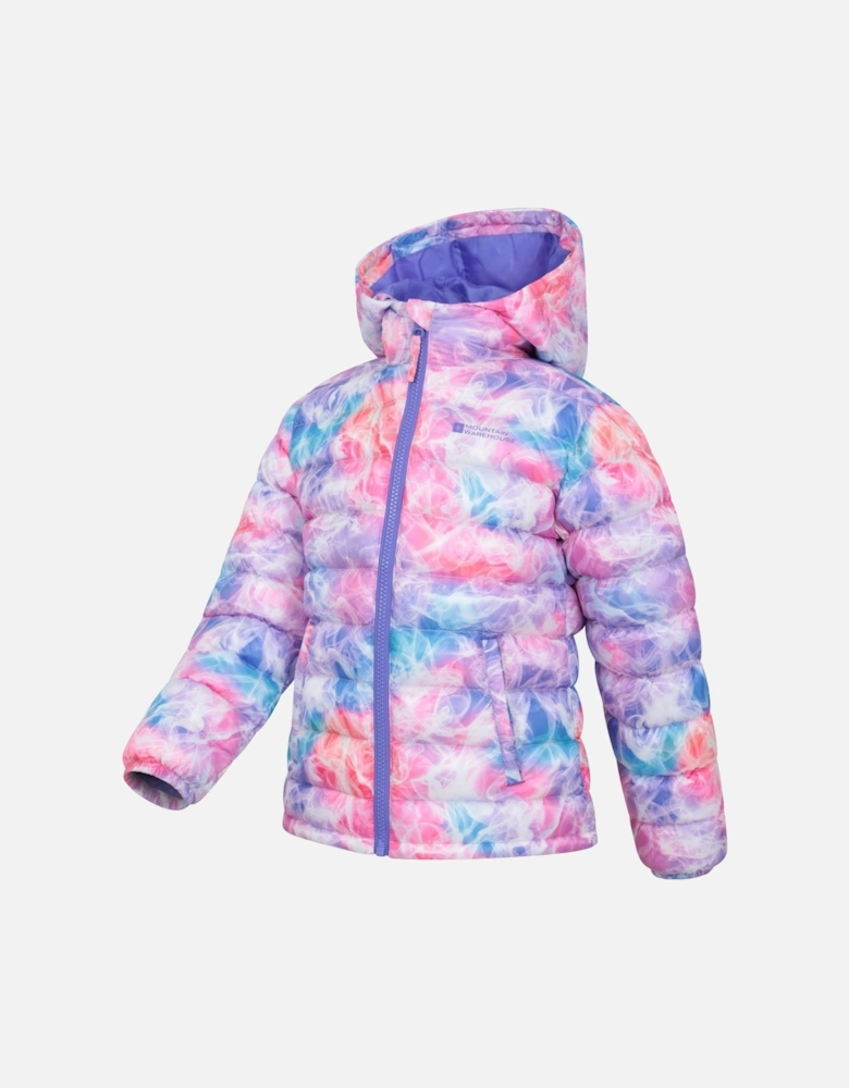 Childrens/Kids Seasons Tie Dye Padded Jacket